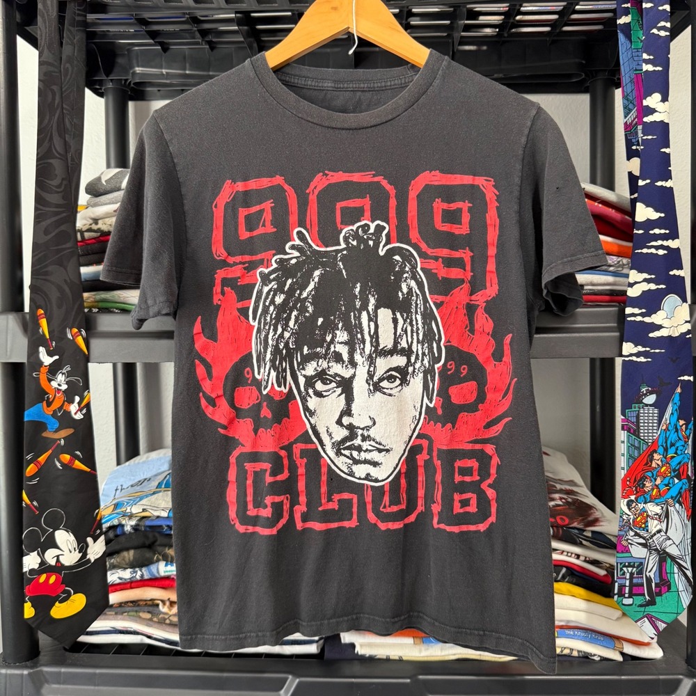 Modern Black Juice Wrld 999 Club Graphic Tee Small
